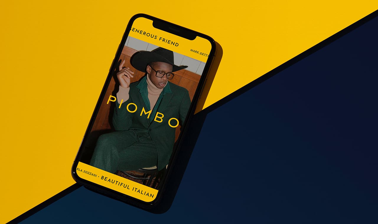 Piombo - A digital experience for a brand with style and vision
